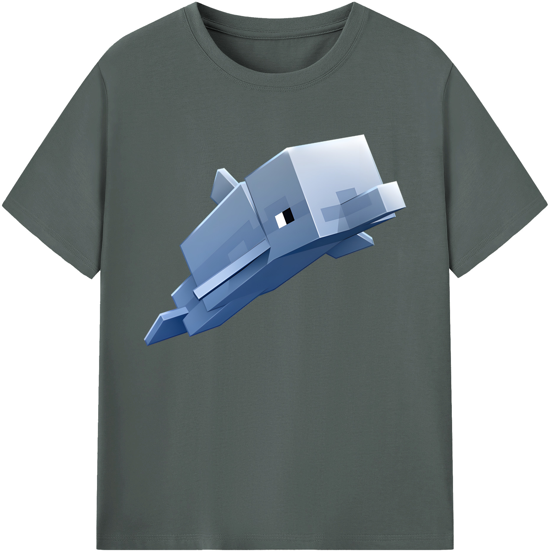 （画像用） マインクラフト ブロックの世界 Minecraft MC Block world 綿100％ メンズ半袖Tシャツ｜肌触りやわらか＆通気性